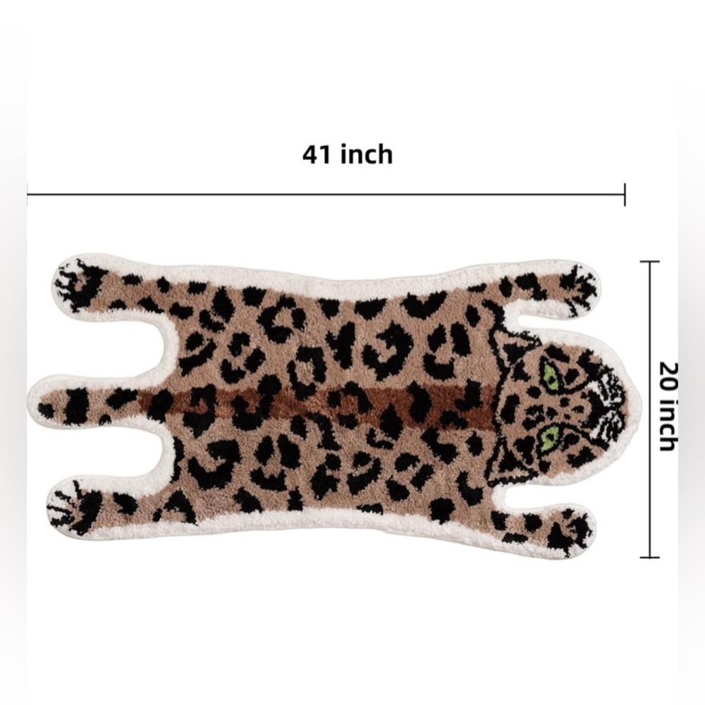 Leopard Non Slip Mat Rug - Picture 2 of 16